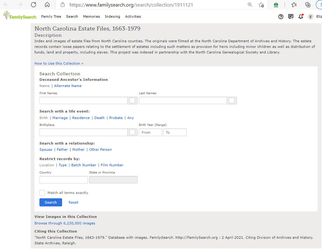 Unindexed Probate File On FamilySearch | Evidence Explained